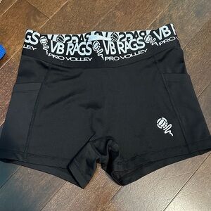Women's Black Volleyball Shorts